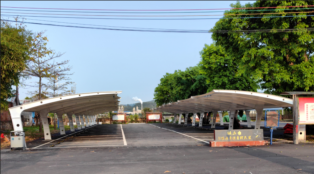 Customized parking shed